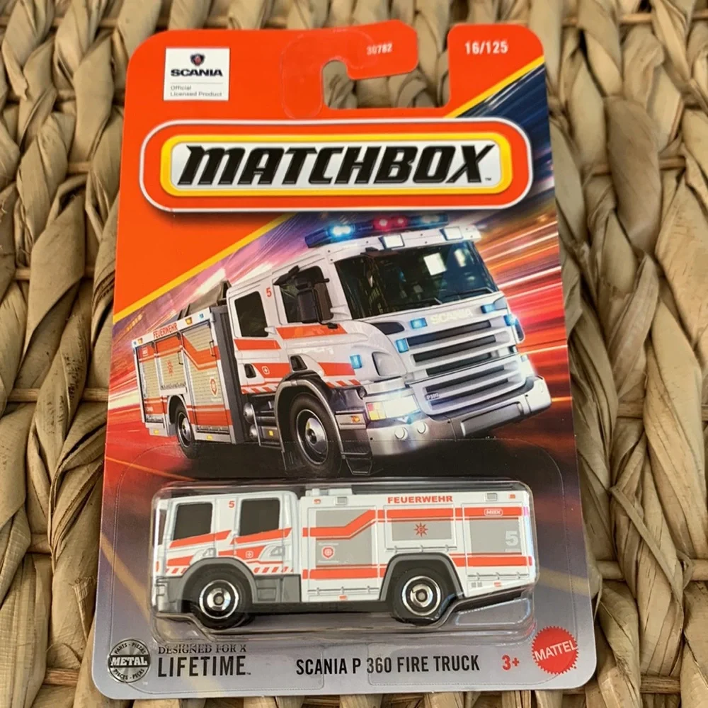 Scania P 360 Fire Truck Matchbox Car New 2025 FireTruck Engine Emergency Vehicle